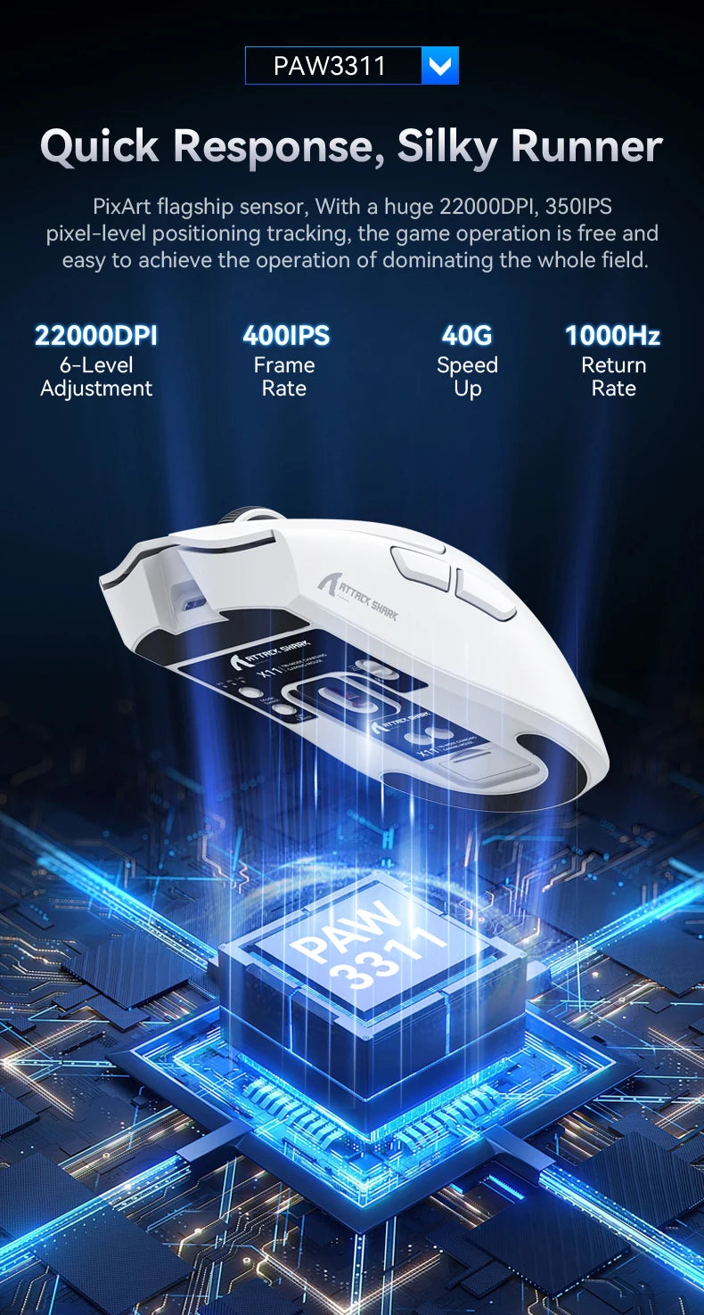 Attack Shark X11 Wireless Gaming Mouse