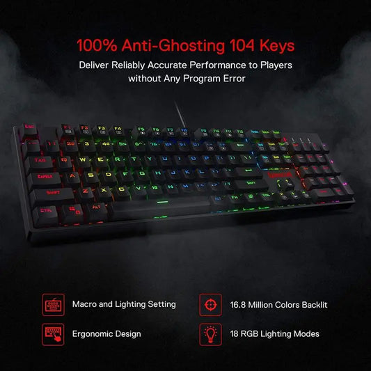 Redragon K582 SURARA RGB Wired Gaming Keyboard