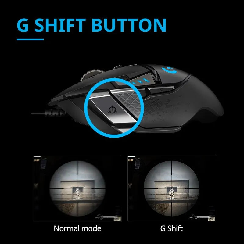 Logitech G502 HERO Wired Gaming Mouse