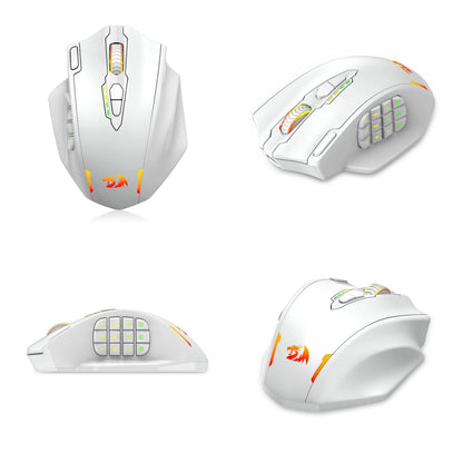 Redragon M810 Pro Wireless RGB Mouse – Black/White