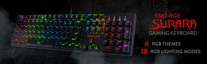 Redragon K582 SURARA RGB Wired Gaming Keyboard