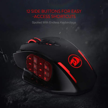Redragon M810 Pro Wireless RGB Mouse – Black/White