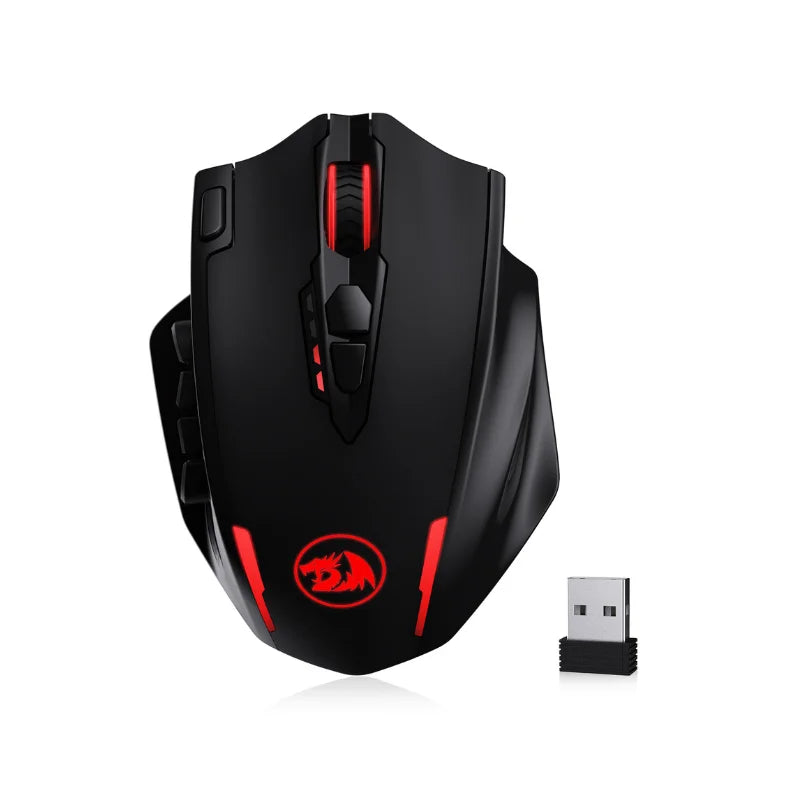 Redragon M810 Pro Wireless RGB Mouse – Black/White