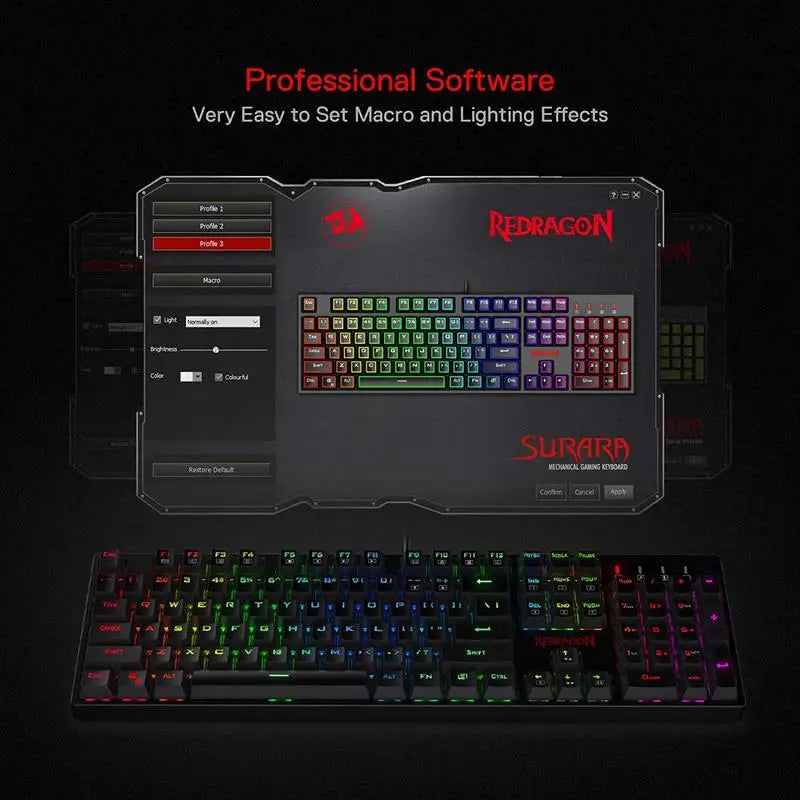 Redragon K582 SURARA RGB Wired Gaming Keyboard