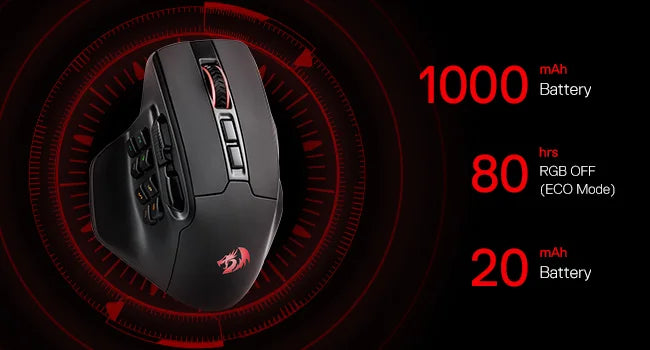 Redragon M811 PRO Wireless MMO Gaming Mouse