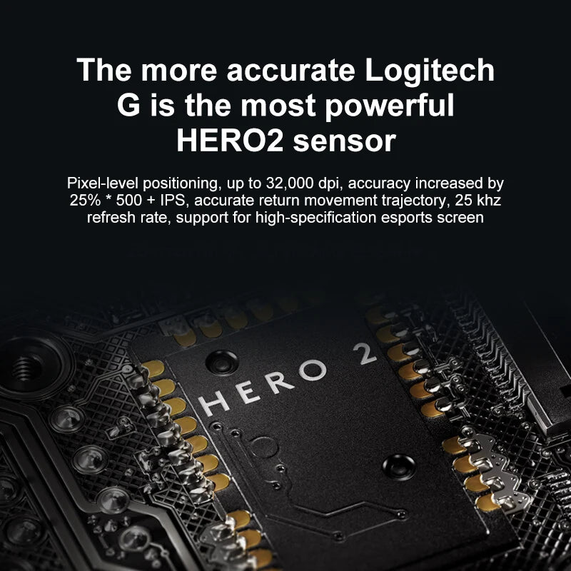 Logitech PRO X Superlight 2 Wireless Gaming Mouse – HERO 25K Sensor, 60g Ultra-Lightweight
