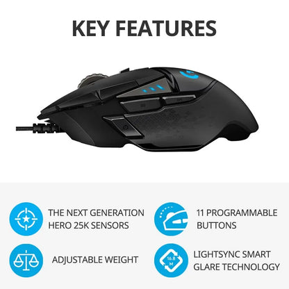 Logitech G502 HERO Wired Gaming Mouse
